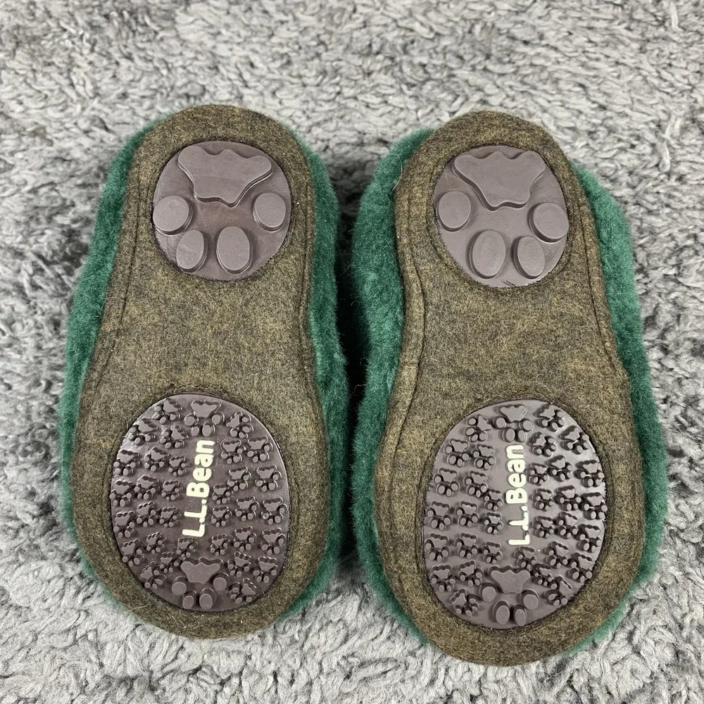 L.L. Bean Toddlers' Animal Paws Slippers Moose Size 7-8 Toddler Kids